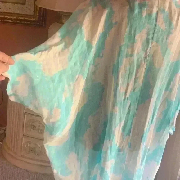 Sofia Print Dress Handmade In Italy From Boutique one Size.  D7 - Picture 6 of 9